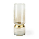 Adriatic II Large Brushed Gold Metal Glass Vase - Default Title