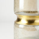 Adriatic II Large Brushed Gold Metal Glass Vase - Default Title