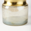 Adriatic II Large Brushed Gold Metal Glass Vase - Default Title