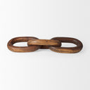 Tayla Large Medium Brown Wood Chain Link - Default Title