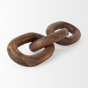 Tayla Large Medium Brown Wood Chain Link - Default Title