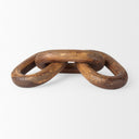 Tayla Large Medium Brown Wood Chain Link - Default Title