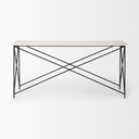 Lorlei Marble Top w Gray Iron Base Console Table - Default Title