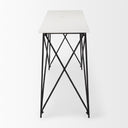 Lorlei Marble Top w Gray Iron Base Console Table - Default Title