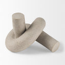 Otto Sandstone Resin Large Knot Sculpture Decorative Object - Default Title