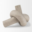 Otto Sandstone Resin Large Knot Sculpture Decorative Object - Default Title
