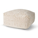 Khloe Large Cream Pouf - Default Title