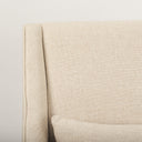 Kensington Cream Linen Fabric and Wood Accent Chair - Default Title