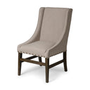 Kensington I Beige Fabric and Solid Wood Dining Chair - Default Title