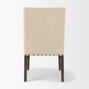 Kensington I Cream Fabric and Solid Wood Dining Chair - Default Title