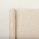 Kensington I Cream Fabric and Solid Wood Dining Chair - Default Title