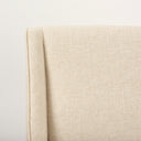Kensington Cream Fabric Seat Brown Wood Frame Counter Stool - Default Title