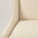 Kensington Cream Fabric Seat Brown Wood Frame Counter Stool - Default Title