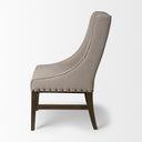 Kensington I Beige Fabric and Solid Wood Dining Chair - Default Title