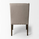 Kensington I Beige Fabric and Solid Wood Dining Chair - Default Title