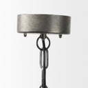 Selma White Wood Bead and Metal Chandelier - Default Title