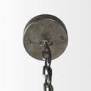 Selma White Wood Bead and Metal Chandelier - Default Title