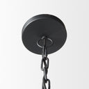 Karina 24 Round Matte Black Hammered Metal Dome Pendant Light - Default Title