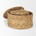 Kea Set of 3 Nesting Water Hyacinth Boxes with Lids - Default Title