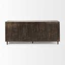 Tucker Dark Brown w Carved Arch Pattern 4 Door Sideboard - Default Title