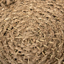 Haini Set of 2 Large Basketweave Seagrass Trays w Loop Handles - Default Title