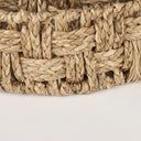 Haini Set of 2 Large Basketweave Seagrass Trays w Loop Handles - Default Title