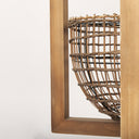 Kiley Warm Wood Basket Lantern Pendant Light - Default Title