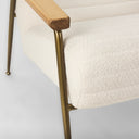 Grosjean Cream Boucle Accent Chair - Default Title