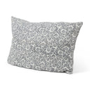 Jayne Cream w Indigo Print Linen Lumbar Decorative Pillow Cover - Default Title