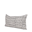 Jenna Cream w Black Print Linen Lumbar Decorative Pillow Cover - Default Title