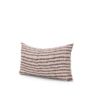 Jenna Beige w Merlot Print Linen Lumbar Decorative Pillow Cover - Default Title