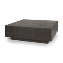 Hayden Dark Brown Wood Square Coffee Table - Default Title