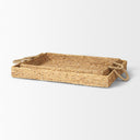 Hona Set of 2 Large Recatangular Nesting Water Hyacinth Trays - Default Title