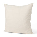 Jacklyn Cream Linen Square Decorative Pillow Cover - Default Title
