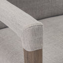 Palisades Grey Fabric Wrap Brown Wooden Frame Dining Chair - Default Title