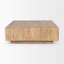 Hayden Light Brown Wood Square Coffee Table - Default Title