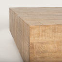 Hayden Light Brown Wood Square Coffee Table - Default Title
