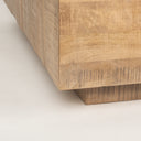 Hayden Light Brown Wood Square Coffee Table - Default Title