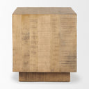 Hayden Light Brown Wood EndSide Table - Default Title
