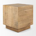 Hayden Light Brown Wood EndSide Table - Default Title