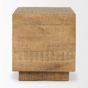 Hayden Light Brown Wood EndSide Table - Default Title