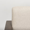 Sovereign Oatmeal Fabric Upholstered w Solid Wood Frame Accent Chair - Default Title