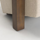 Sovereign Oatmeal Fabric Upholstered w Solid Wood Frame Accent Chair - Default Title