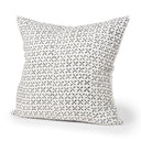 Jayden Cream w Black Print Linen Square Decorative Pillow Cover - Default Title