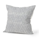 Jennelle Cream w Indigo Print Linen Square Decorative Pillow Cover - Default Title