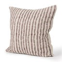 Jenna Beige w Merlot Print Linen Square Decorative Pillow Cover - Default Title