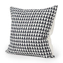 Jolie Cream w Black Print Linen Square Decorative Pillow Cover - Default Title
