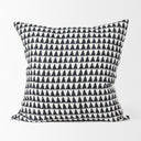 Jolie Cream w Black Print Linen Square Decorative Pillow Cover - Default Title