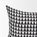 Jolie Cream w Black Print Linen Lumbar Decorative Pillow Cover - Default Title