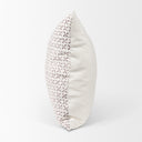 Jayden Cream w Merlot Print Linen Square Decorative Pillow Cover - Default Title